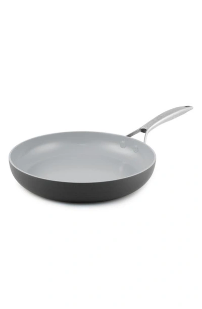 Greenpan Paris 10-inch Anodized Aluminum Ceramic Nonstick Frying Pan In Grey