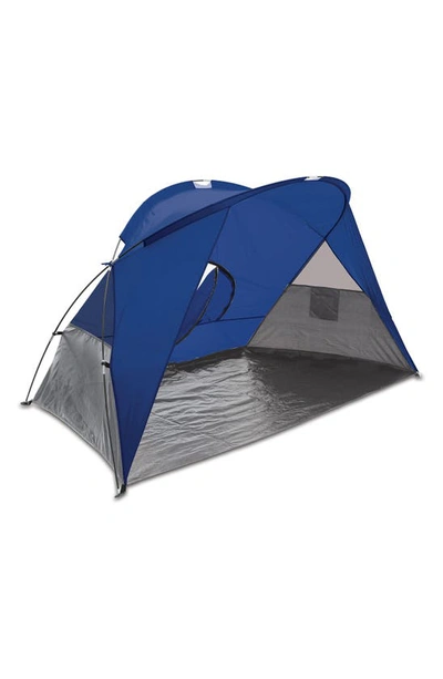 Picnic Time Cove Blue Sun Shelter In Blue/gray/silver