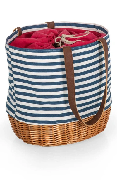 Picnic Time Coronado Basket Tote In Blue