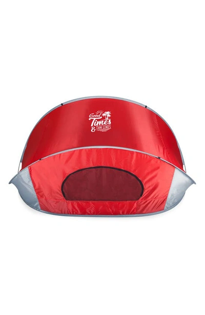 Picnic Time Tan Lines Manta Tent In Red