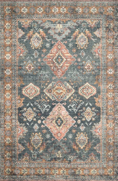 Loloi Ii Skye Collection Rug In Sea / Rust