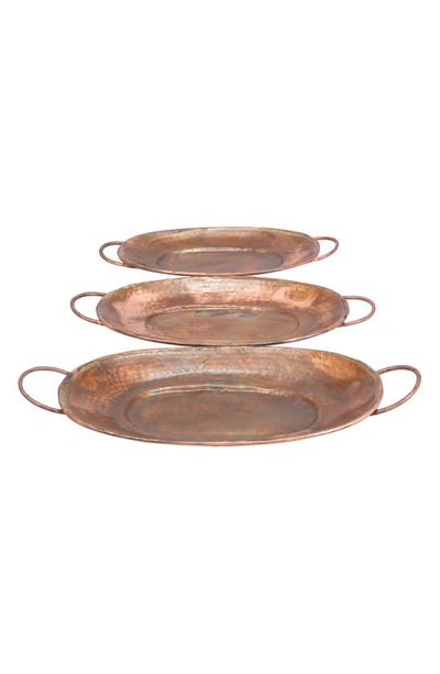 Uma Rustic Oval Cropper Tray In Multi