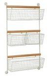 Sonoma Sage Home Basket Wall Shelf In White
