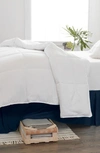 Homespun Premium Pleated Dust Ruffle Bed Skirt In Navy