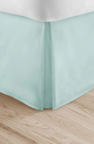 Homespun Premium Pleated Dust Ruffle Bed Skirt In Aqua
