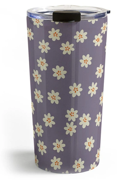 Deny Designs Alisa Galitsyna Lavender Tiny Flower Tumbler In Multi