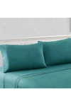 Modern Threads 1800 Series 100 Solid Microfiber 4-piece Sheet Set In Teal