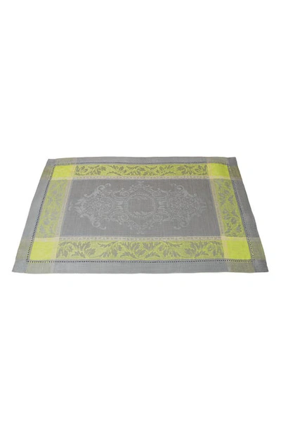French Home Linen Arboretum Placemats In Shades Of Grey And Green