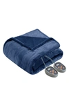 Beautyrest Oeko-tex Heated Blanket In Indigo