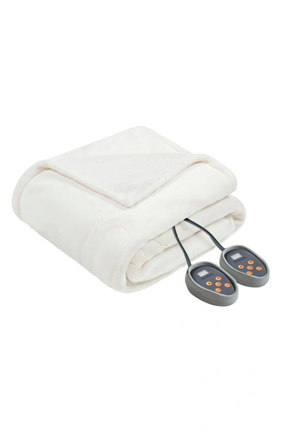 Beautyrest Oeko-tex Heated Blanket In Ivory