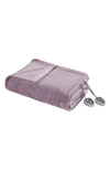 Beautyrest Oeko-tex Heated Blanket In Lavender