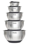 Viking Stainless Steel Bowls & Lids In Black