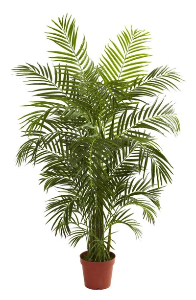 Nearly Natural 4.5ft. Areca Uv Resistant Artificial Plant In Green
