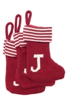 Nordstrom Rack Monogram Christmas Stocking In Red Chili Multi J