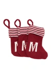 Nordstrom Rack Monogram Christmas Stocking In Red Chili Multi M