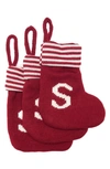Nordstrom Rack Monogram Christmas Stocking In Red Chili Multi S
