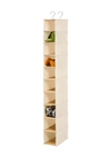 Honey-can-do 10 Shelf Shoe Organizer In Bamboo And Canvas