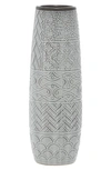 Sonoma Sage Home Grey Stoneware Vase In Grey