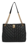 KARL LAGERFELD QUILTED LEATHER TOTE