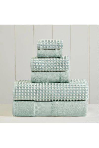 Modern Threads Luxury Spa Cobblestone Quick Dry 6-piece Towel Set In Blue