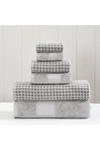 Modern Threads Luxury Spa Cobblestone Quick Dry 6-piece Towel Set In Silver