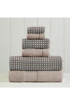Modern Threads Luxury Spa Cobblestone Quick Dry 6-piece Towel Set In Charcoal