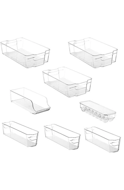 Sorbus Clear 8-piece Organizer Bin Set