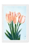 Wynwood Studio 'eight Tulips' Framed Wall Art In Orange