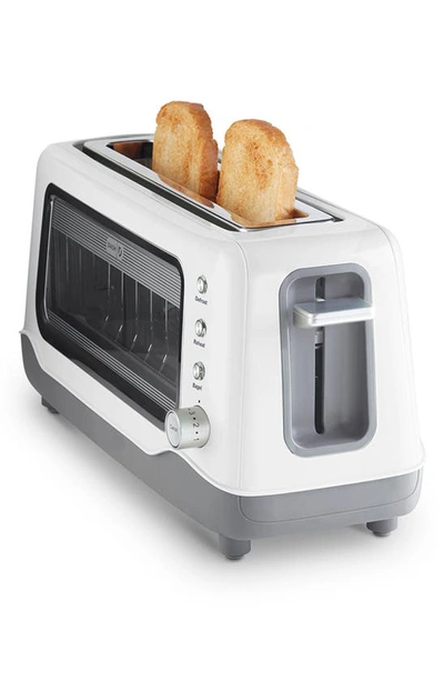 Dash Clear View Toaster In White