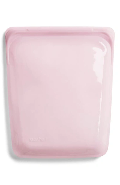 Stasher Half Gallon Reusable Silicone Storage Bag In Pink