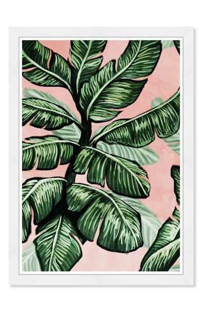Wynwood Studio Blush Leaf Prints Wall Art In Green
