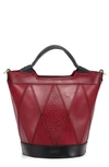 Old Trend Women's Genuine Leather Primrose Mini Tote Bag In Burgundy