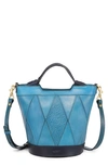 Old Trend Women's Genuine Leather Primrose Mini Tote Bag In Turquoise