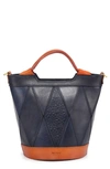 Old Trend Women's Genuine Leather Primrose Mini Tote Bag In Navy