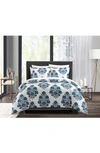 CHIC YASMEEN LARGE SCALE FLORAL MEDALLION DUVET SET