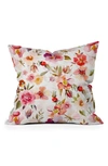 Deny Designs Utart Hygge Watercolor Midsummer Throw Pillow In Multi