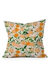 Deny Designs Alison Janssen Spring Clementine Throw Pillow In Multi