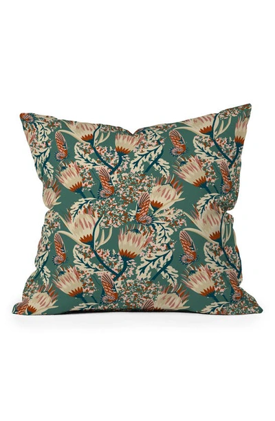 Deny Designs Holli Zollinger Zarah Butterfly Throw Pillow In Multi