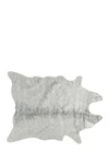 Luxe Grey Faux Cowhide Rug In Grey