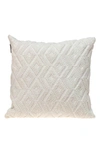 Parkland Collection Sorrel Hand-woven Accent Pillow In White