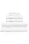 Homespun Ultrasoft Cotton Towel Set In White