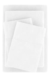 Homespun Luxury 4-piece Rayon & Linen Blend Bed Sheet Set In White