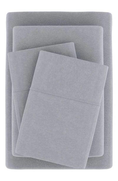 Homespun Luxury 4-piece Rayon & Linen Blend Bed Sheet Set In Gray