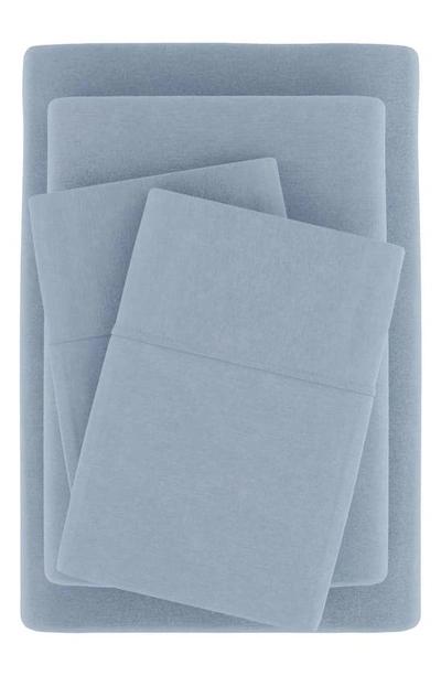 Homespun Luxury 4-piece Rayon & Linen Blend Bed Sheet Set In Light Blue