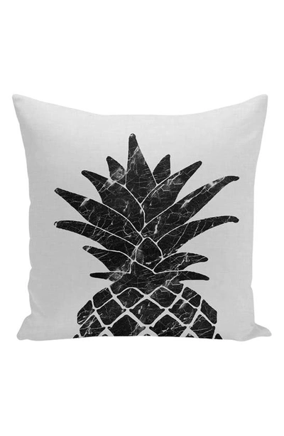 Curioos Marble Pineapple Accent Pillow In White