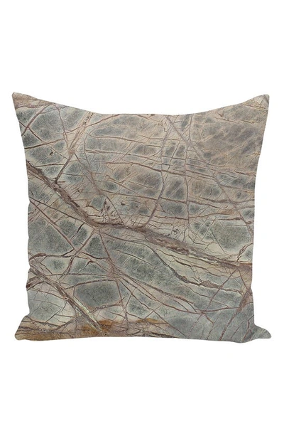Curioos Brown Marble I Throw Pillow
