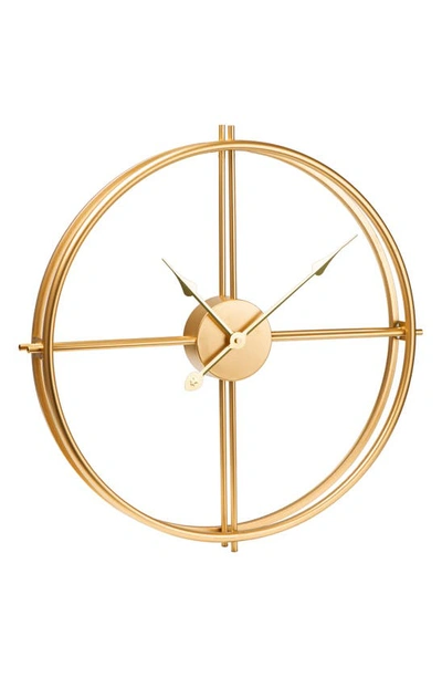 Merkury Innovations Minimalist 20" Wall Clock In Gold