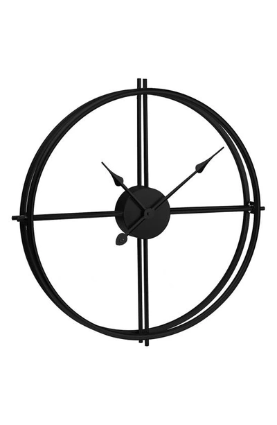 Merkury Innovations Minimalist 20" Wall Clock In Black