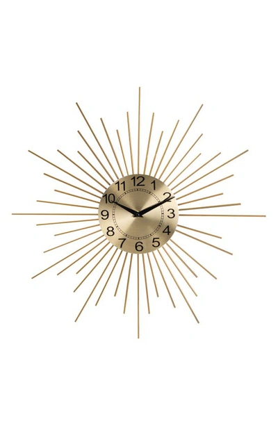 Merkury Innovations Mid-century 20" Sun Clock In Gold