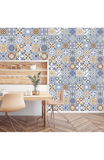Walplus Spanish Blue Tile Wall Decal